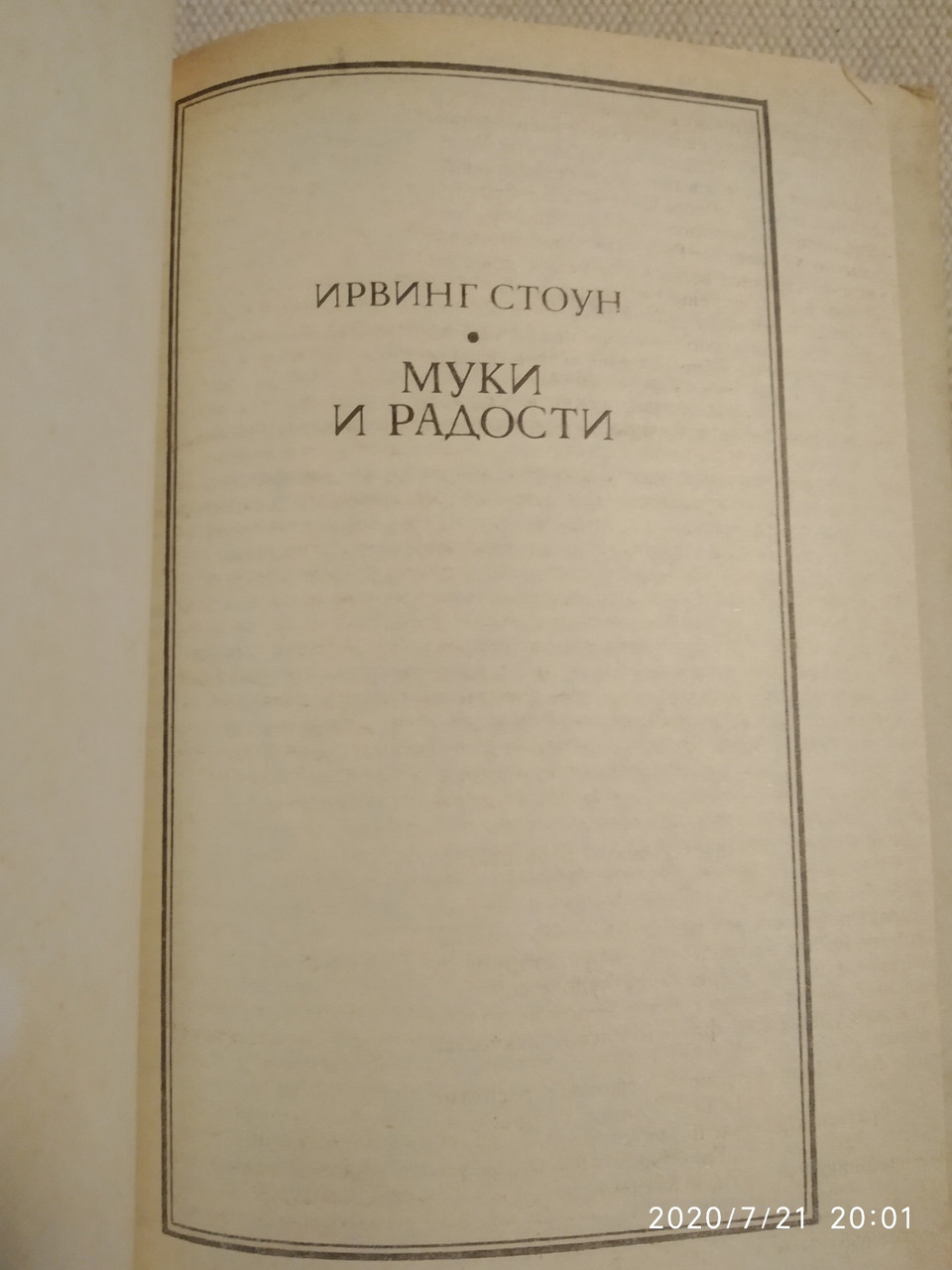 Муки и радости Ирвинг Стоун — изображение 2