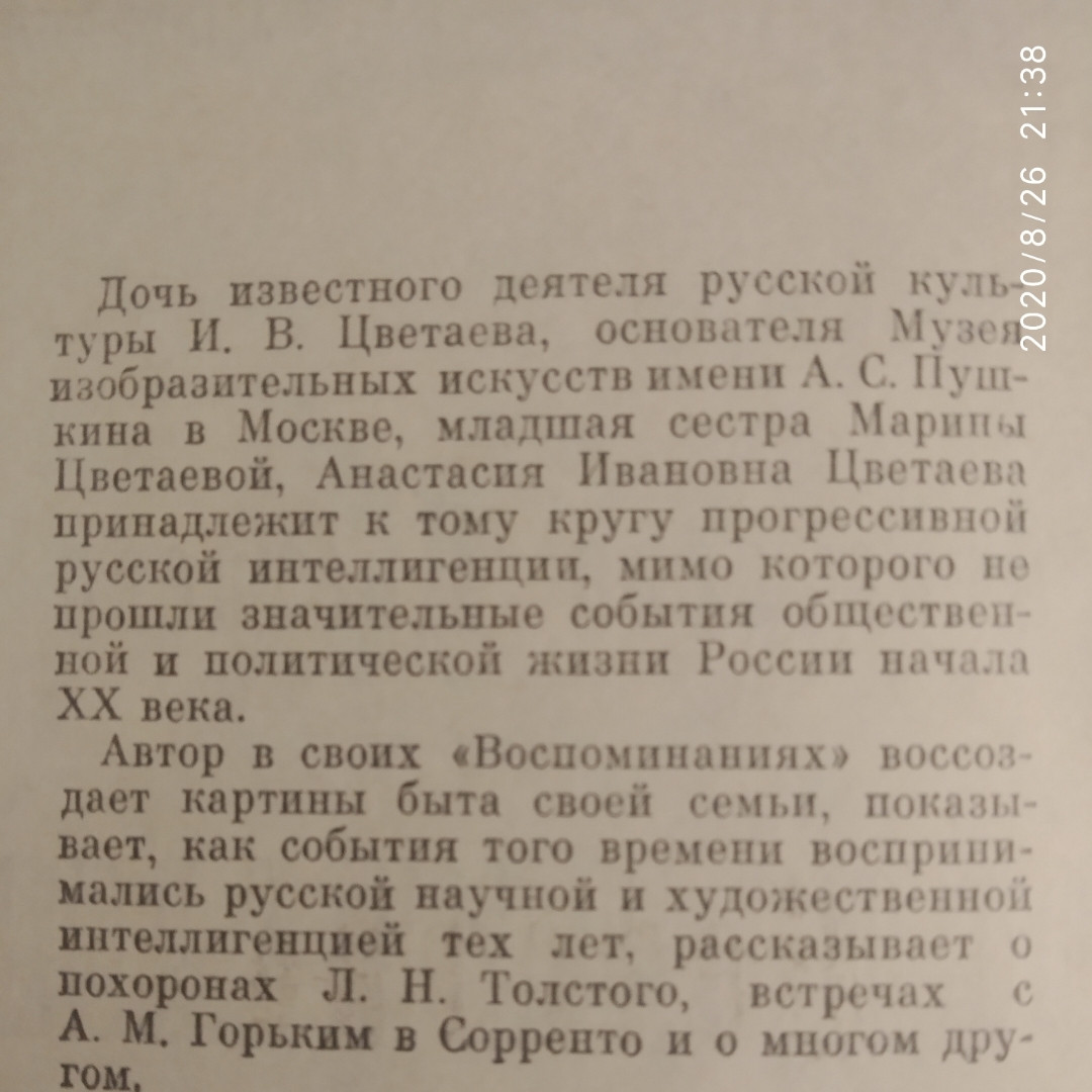 Воспоминания Анастасия Цветаева — изображение 4