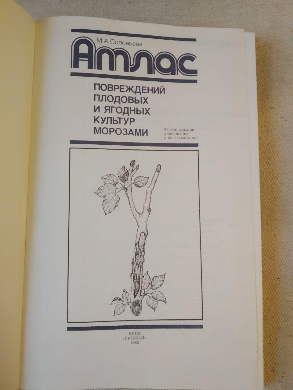 Атлас пошкоджень плодових і ягідних культур морозами. Соловйова М. А. - Зображення 2