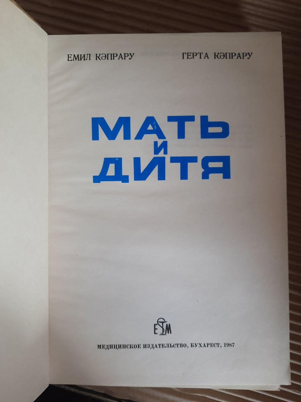 Мать и дитя. Эмил Кэпрару. Герта Кэпрару. Бухарест 1987 год — изображение 2