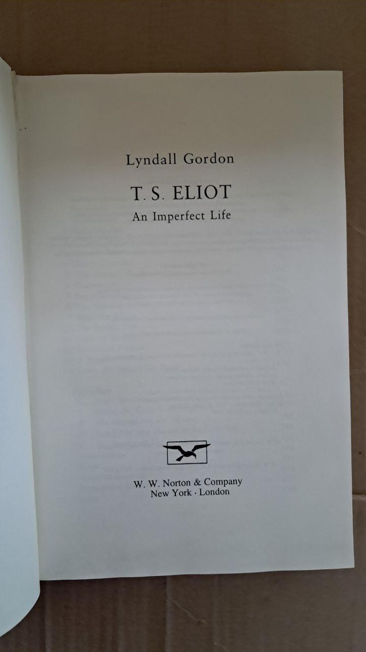 T. S. Eliot. Lyndal Gordon — изображение 2