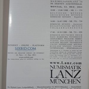 Goethe. Auktion 153 Numismatische Raritaten. Numismatik Lanz Munchen